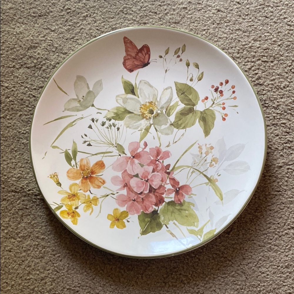 Floral Ceramic Dinner Plate